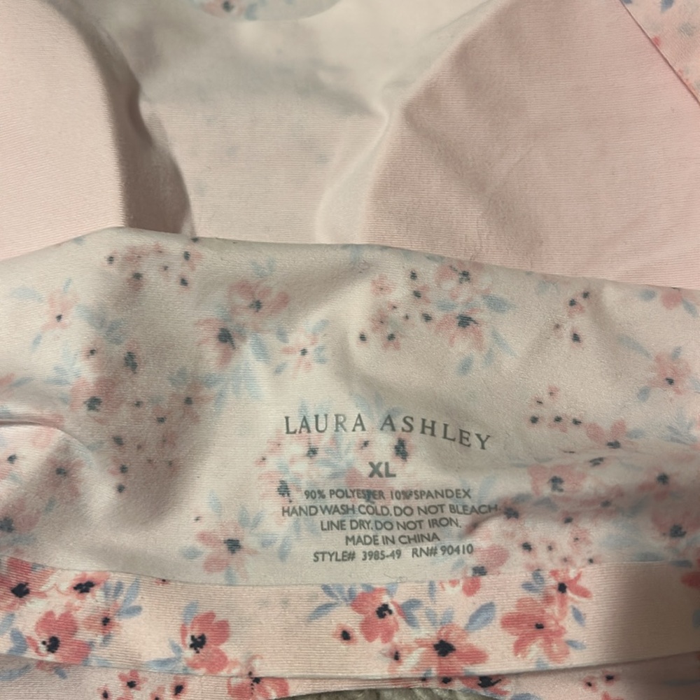 Laura Ashley Pink Floral Sports Bra - Picture 2 of 3